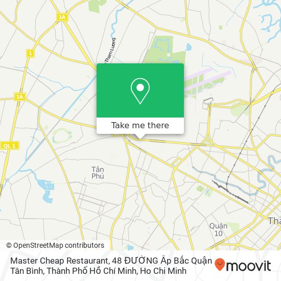 Master Cheap Restaurant, 48 ĐƯỜNG Ấp Bắc Quận Tân Bình, Thành Phố Hồ Chí Minh map