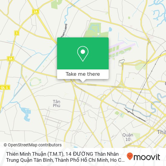 Thiên Minh Thuận (T.M.T), 14 ĐƯỜNG Thân Nhân Trung Quận Tân Bình, Thành Phố Hồ Chí Minh map