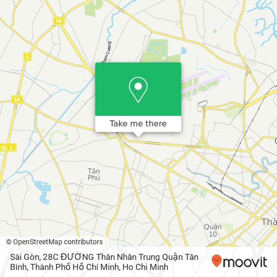 Sài Gòn, 28C ĐƯỜNG Thân Nhân Trung Quận Tân Bình, Thành Phố Hồ Chí Minh map