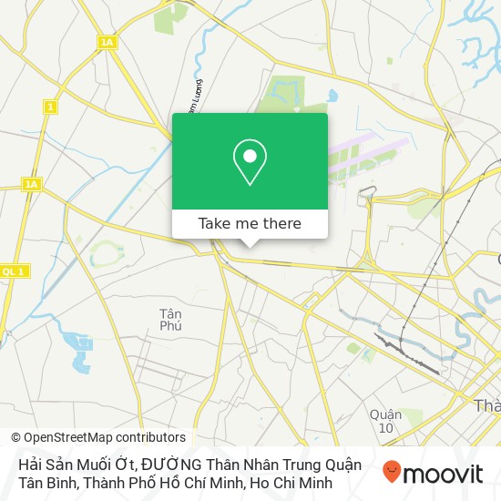 Hải Sản Muối Ớt, ĐƯỜNG Thân Nhân Trung Quận Tân Bình, Thành Phố Hồ Chí Minh map