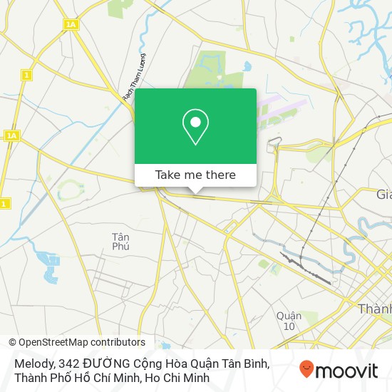 Melody, 342 ĐƯỜNG Cộng Hòa Quận Tân Bình, Thành Phố Hồ Chí Minh map