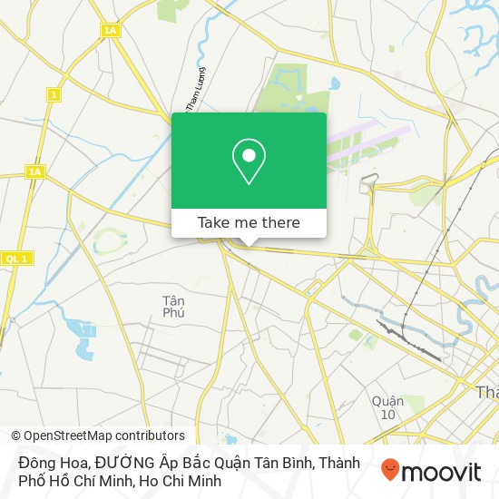 Đông Hoa, ĐƯỜNG Ấp Bắc Quận Tân Bình, Thành Phố Hồ Chí Minh map