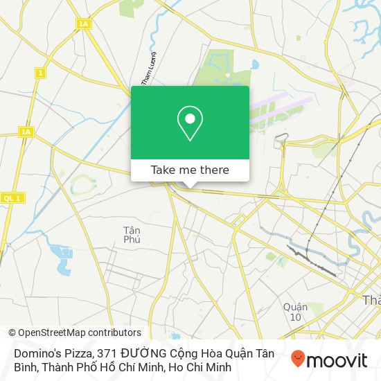 Domino's Pizza, 371 ĐƯỜNG Cộng Hòa Quận Tân Bình, Thành Phố Hồ Chí Minh map