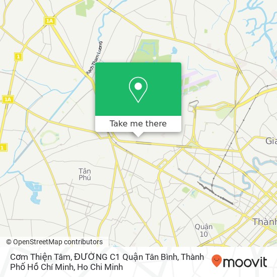 Cơm Thiện Tâm, ĐƯỜNG C1 Quận Tân Bình, Thành Phố Hồ Chí Minh map