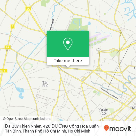 Đá Quý Thiên Nhiên, 426 ĐƯỜNG Cộng Hòa Quận Tân Bình, Thành Phố Hồ Chí Minh map