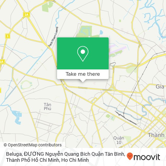 Beluga, ĐƯỜNG Nguyễn Quang Bích Quận Tân Bình, Thành Phố Hồ Chí Minh map