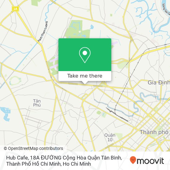 Hub Cafe, 18A ĐƯỜNG Cộng Hòa Quận Tân Bình, Thành Phố Hồ Chí Minh map