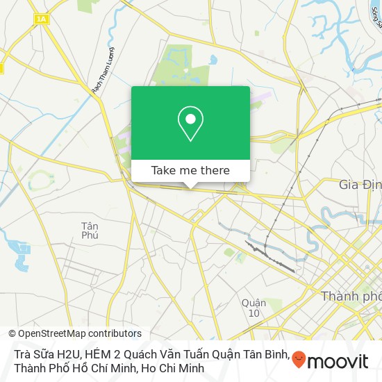 Trà Sữa H2U, HẺM 2 Quách Văn Tuấn Quận Tân Bình, Thành Phố Hồ Chí Minh map