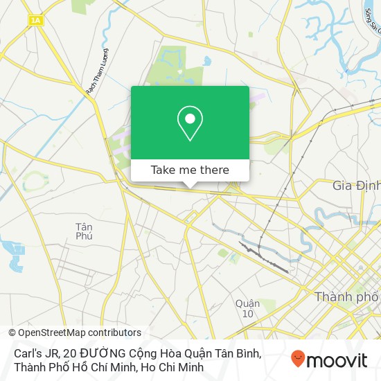 Carl's JR, 20 ĐƯỜNG Cộng Hòa Quận Tân Bình, Thành Phố Hồ Chí Minh map