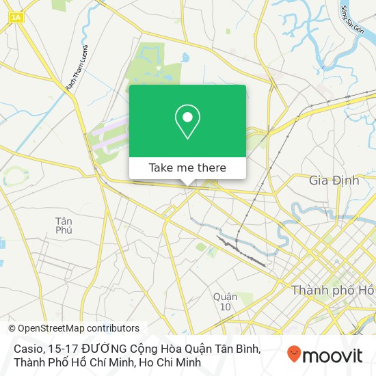 Casio, 15-17 ĐƯỜNG Cộng Hòa Quận Tân Bình, Thành Phố Hồ Chí Minh map