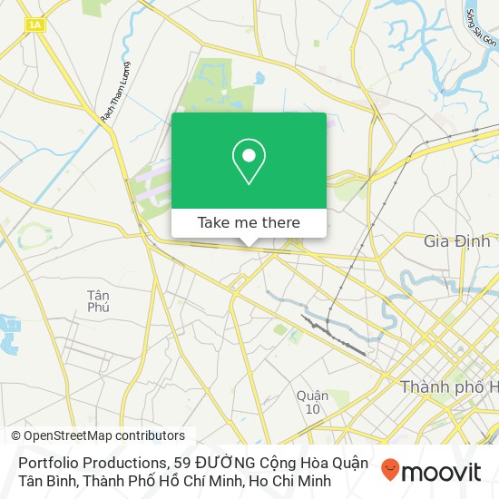 Portfolio Productions, 59 ĐƯỜNG Cộng Hòa Quận Tân Bình, Thành Phố Hồ Chí Minh map