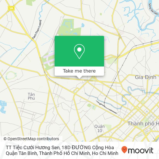 TT Tiệc Cưới Hương Sen, 18D ĐƯỜNG Cộng Hòa Quận Tân Bình, Thành Phố Hồ Chí Minh map