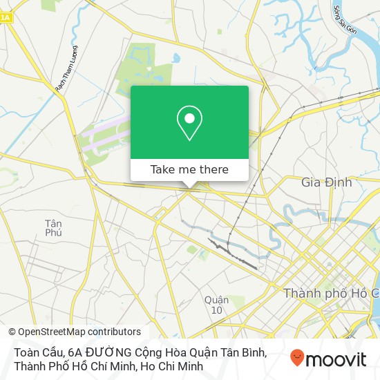 Toàn Cầu, 6A ĐƯỜNG Cộng Hòa Quận Tân Bình, Thành Phố Hồ Chí Minh map