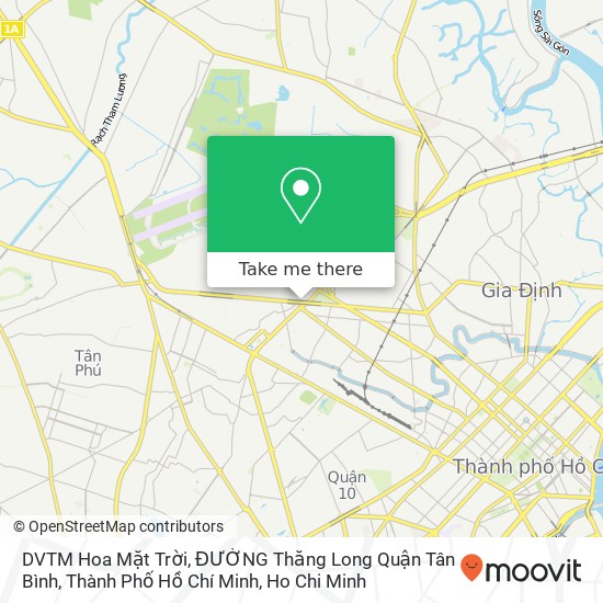 DVTM Hoa Mặt Trời, ĐƯỜNG Thăng Long Quận Tân Bình, Thành Phố Hồ Chí Minh map
