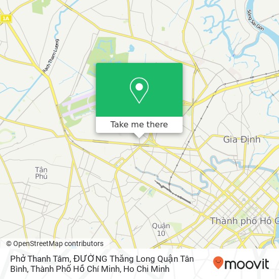 Phở Thanh Tâm, ĐƯỜNG Thăng Long Quận Tân Bình, Thành Phố Hồ Chí Minh map