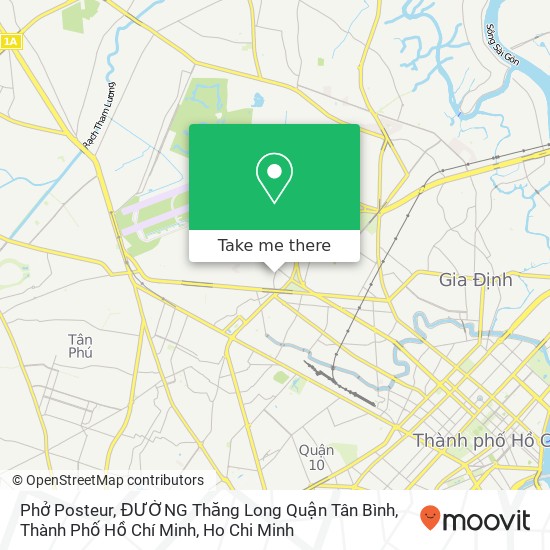 Phở Posteur, ĐƯỜNG Thăng Long Quận Tân Bình, Thành Phố Hồ Chí Minh map