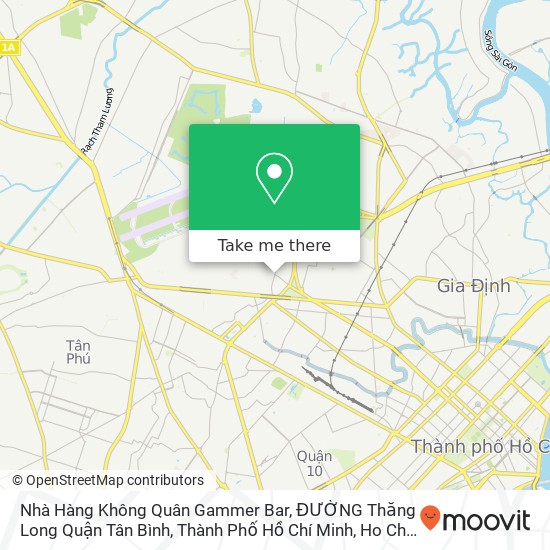 Nhà Hàng Không Quân Gammer Bar, ĐƯỜNG Thăng Long Quận Tân Bình, Thành Phố Hồ Chí Minh map