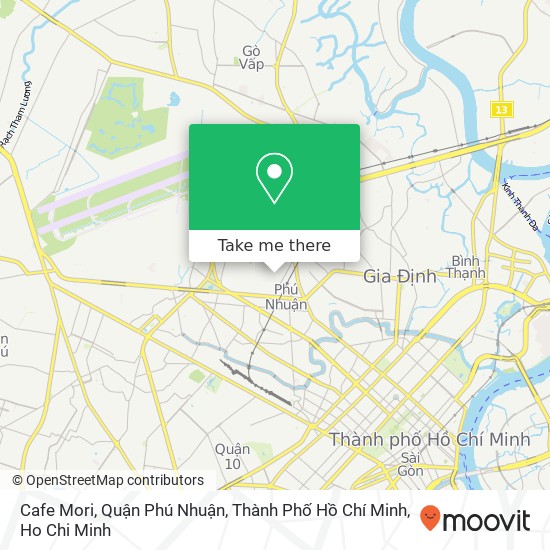 Cafe Mori, Quận Phú Nhuận, Thành Phố Hồ Chí Minh map