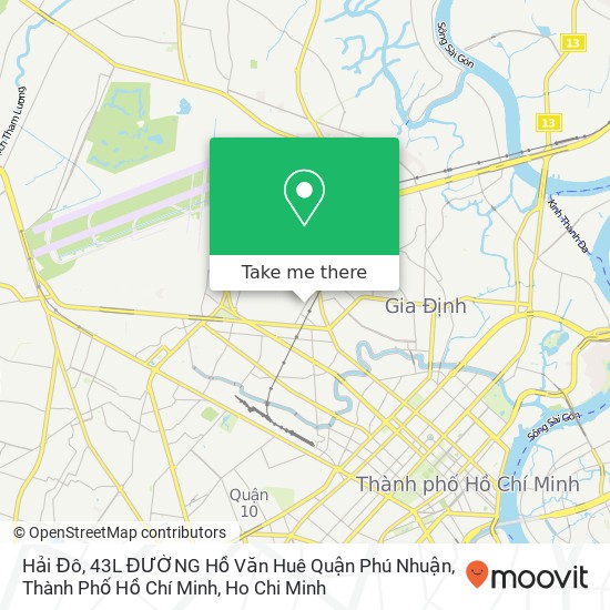 Hải Đô, 43L ĐƯỜNG Hồ Văn Huê Quận Phú Nhuận, Thành Phố Hồ Chí Minh map