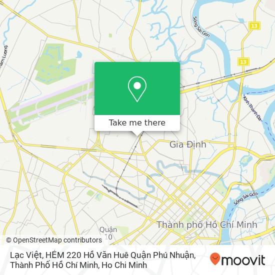 Lạc Việt, HẺM 220 Hồ Văn Huê Quận Phú Nhuận, Thành Phố Hồ Chí Minh map