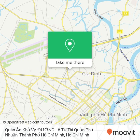 Quán Ăn Khả Vy, ĐƯỜNG Lê Tự Tài Quận Phú Nhuận, Thành Phố Hồ Chí Minh map