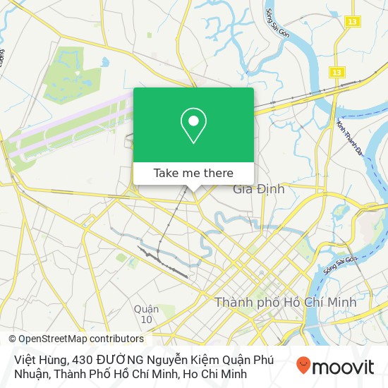 Việt Hùng, 430 ĐƯỜNG Nguyễn Kiệm Quận Phú Nhuận, Thành Phố Hồ Chí Minh map