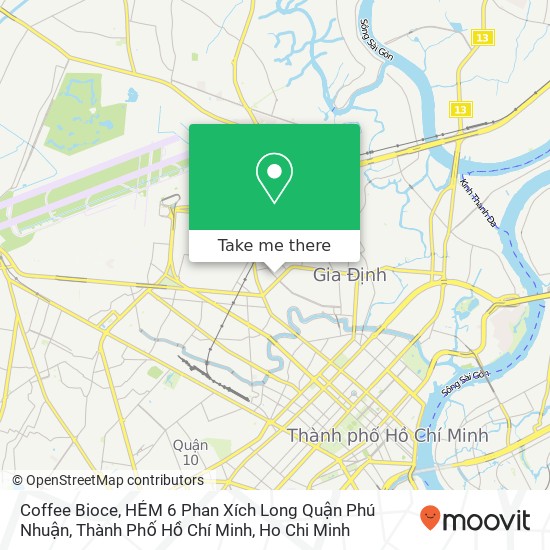 Coffee Bioce, HẺM 6 Phan Xích Long Quận Phú Nhuận, Thành Phố Hồ Chí Minh map