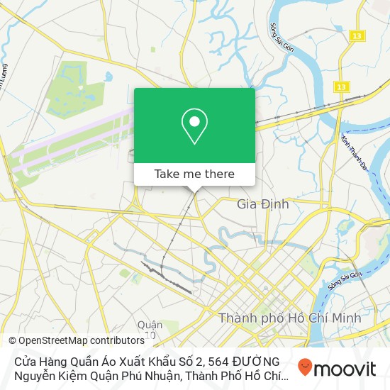 Cửa Hàng Quần Áo Xuất Khẩu Số 2, 564 ĐƯỜNG Nguyễn Kiệm Quận Phú Nhuận, Thành Phố Hồ Chí Minh map
