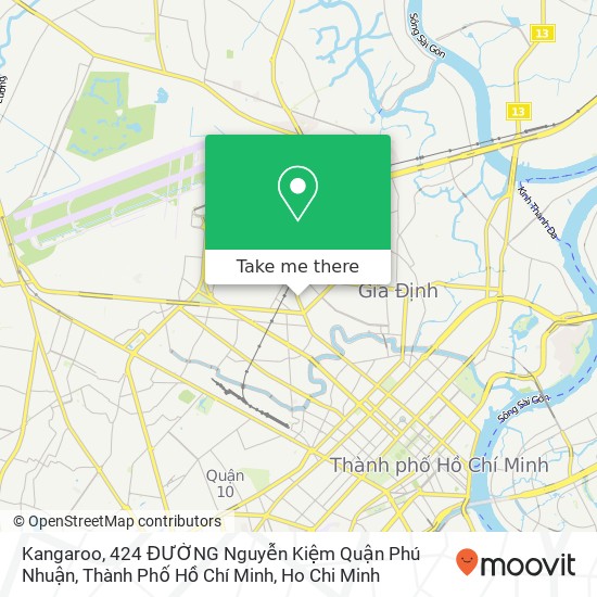 Kangaroo, 424 ĐƯỜNG Nguyễn Kiệm Quận Phú Nhuận, Thành Phố Hồ Chí Minh map