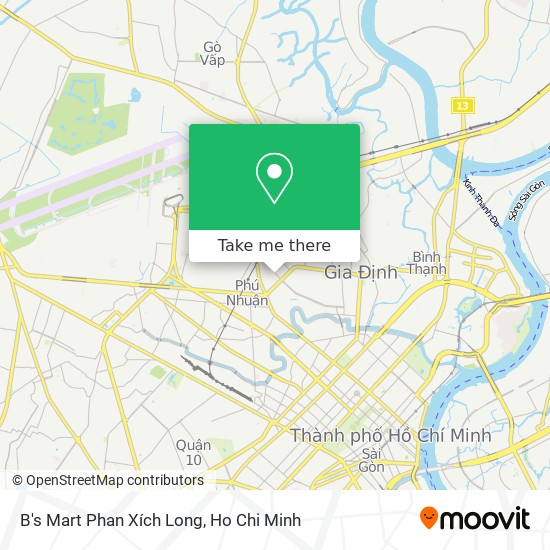 B's Mart Phan Xích Long map