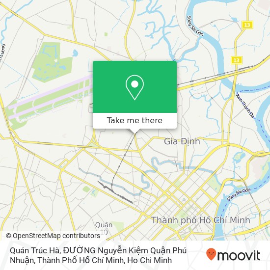 Quán Trúc Hà, ĐƯỜNG Nguyễn Kiệm Quận Phú Nhuận, Thành Phố Hồ Chí Minh map