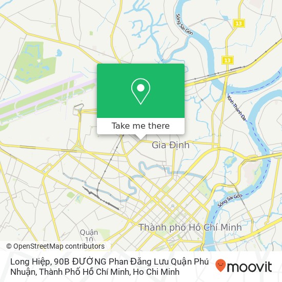 Long Hiệp, 90B ĐƯỜNG Phan Đăng Lưu Quận Phú Nhuận, Thành Phố Hồ Chí Minh map