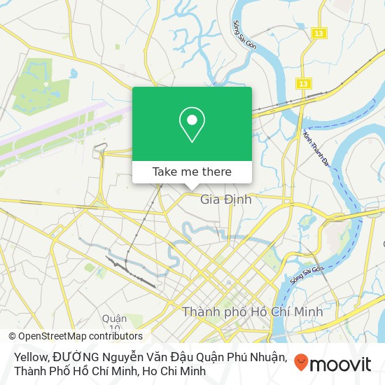 Yellow, ĐƯỜNG Nguyễn Văn Đậu Quận Phú Nhuận, Thành Phố Hồ Chí Minh map