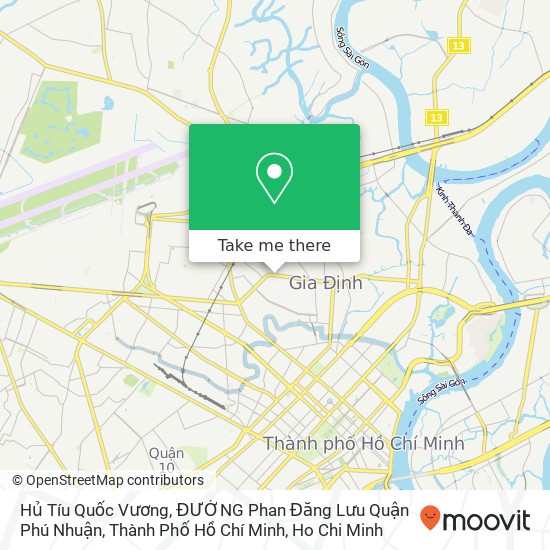 Hủ Tíu Quốc Vương, ĐƯỜNG Phan Đăng Lưu Quận Phú Nhuận, Thành Phố Hồ Chí Minh map