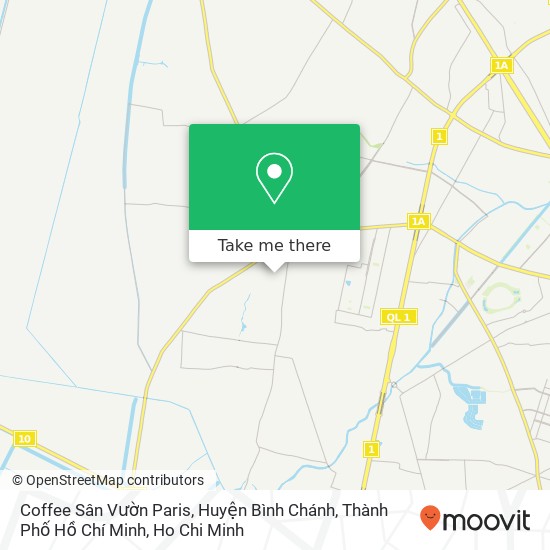 Coffee Sân Vườn Paris, Huyện Bình Chánh, Thành Phố Hồ Chí Minh map