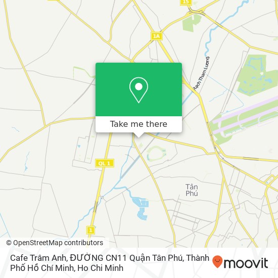 Cafe Trâm Anh, ĐƯỜNG CN11 Quận Tân Phú, Thành Phố Hồ Chí Minh map
