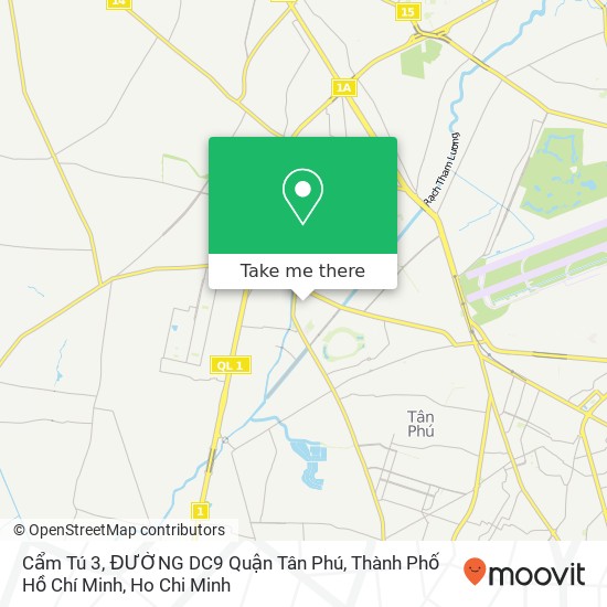 Cẩm Tú 3, ĐƯỜNG DC9 Quận Tân Phú, Thành Phố Hồ Chí Minh map