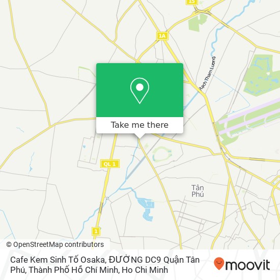 Cafe Kem Sinh Tố Osaka, ĐƯỜNG DC9 Quận Tân Phú, Thành Phố Hồ Chí Minh map