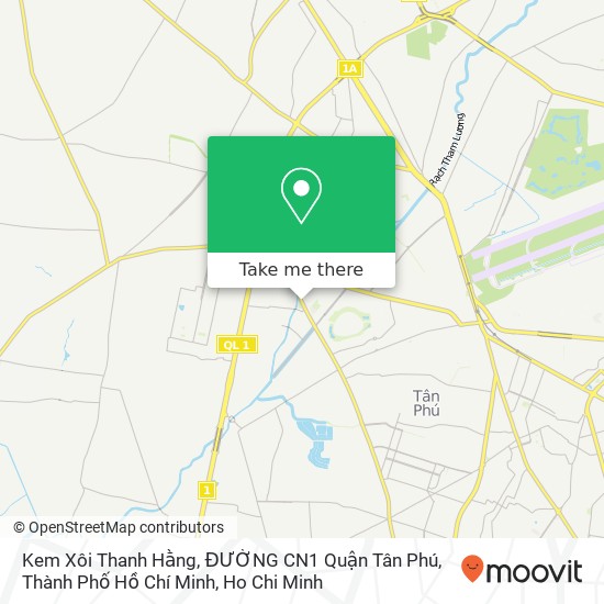 Kem Xôi Thanh Hằng, ĐƯỜNG CN1 Quận Tân Phú, Thành Phố Hồ Chí Minh map