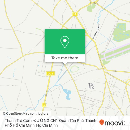 Thanh Trà Cơm, ĐƯỜNG CN1 Quận Tân Phú, Thành Phố Hồ Chí Minh map