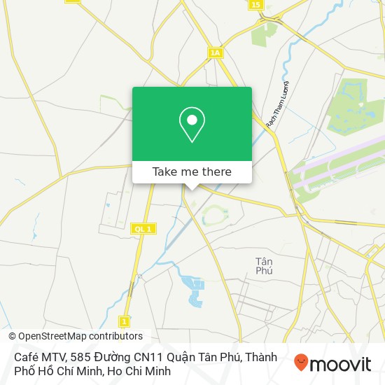 Café MTV, 585 Đường CN11 Quận Tân Phú, Thành Phố Hồ Chí Minh map