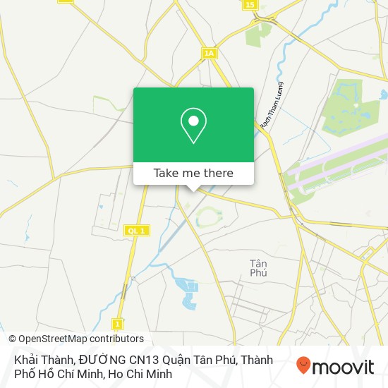 Khải Thành, ĐƯỜNG CN13 Quận Tân Phú, Thành Phố Hồ Chí Minh map