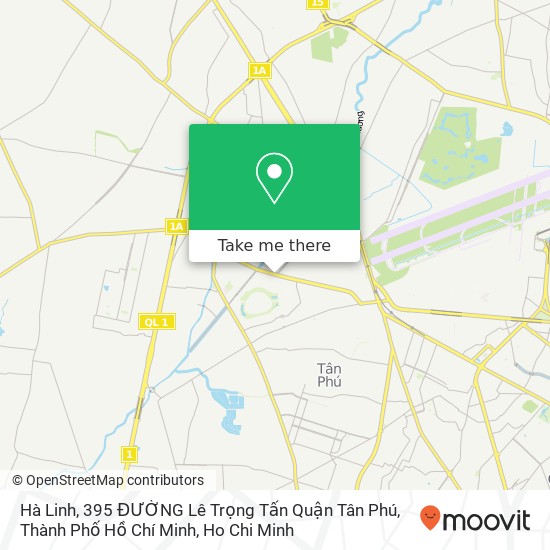 Hà Linh, 395 ĐƯỜNG Lê Trọng Tấn Quận Tân Phú, Thành Phố Hồ Chí Minh map