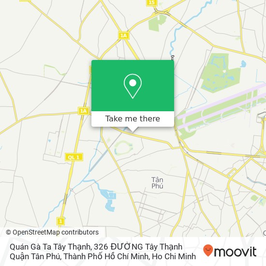 Quán Gà Ta Tây Thạnh, 326 ĐƯỜNG Tây Thạnh Quận Tân Phú, Thành Phố Hồ Chí Minh map