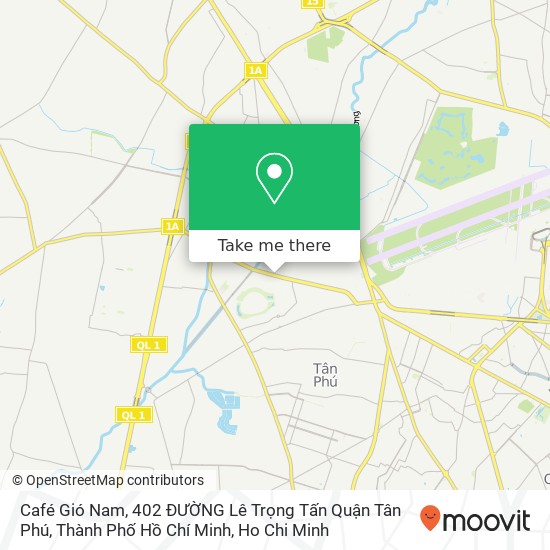 Café Gió Nam, 402 ĐƯỜNG Lê Trọng Tấn Quận Tân Phú, Thành Phố Hồ Chí Minh map