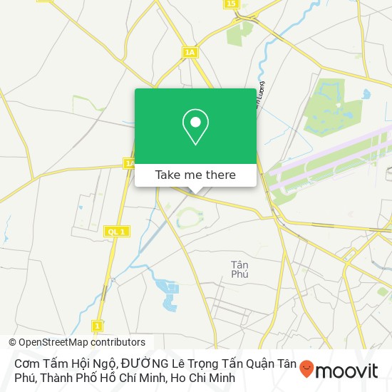 Cơm Tấm Hội Ngộ, ĐƯỜNG Lê Trọng Tấn Quận Tân Phú, Thành Phố Hồ Chí Minh map