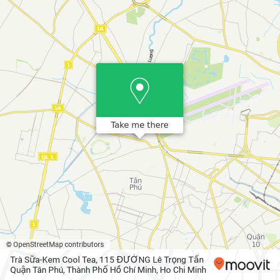 Trà Sữa-Kem Cool Tea, 115 ĐƯỜNG Lê Trọng Tấn Quận Tân Phú, Thành Phố Hồ Chí Minh map