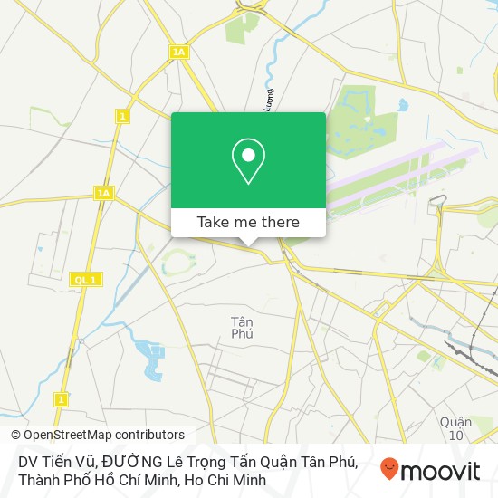 DV Tiến Vũ, ĐƯỜNG Lê Trọng Tấn Quận Tân Phú, Thành Phố Hồ Chí Minh map