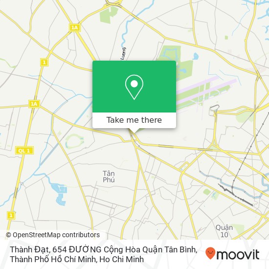 Thành Đạt, 654 ĐƯỜNG Cộng Hòa Quận Tân Bình, Thành Phố Hồ Chí Minh map