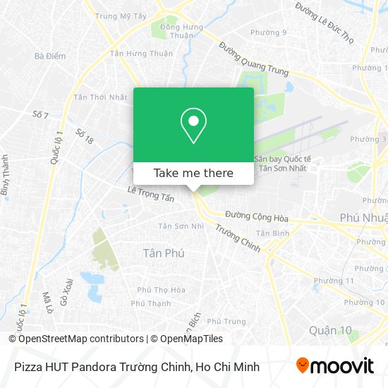 Pizza HUT Pandora Trường Chinh map